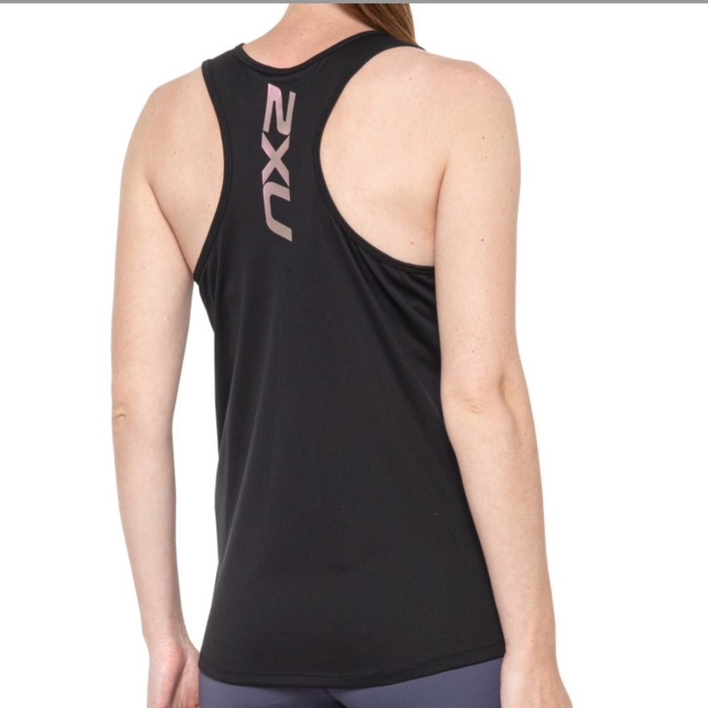 🆕 2XU XVENT G2 Racer Singlet Black Moisture wicking